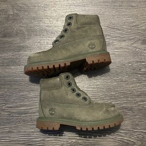 Timberland Kids Olive Boots